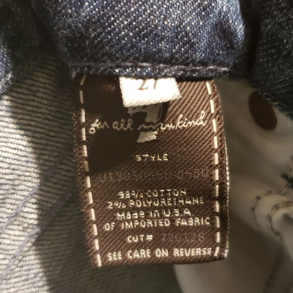 7 FAM Paint Splatter Jeans - Picture 2 of 8